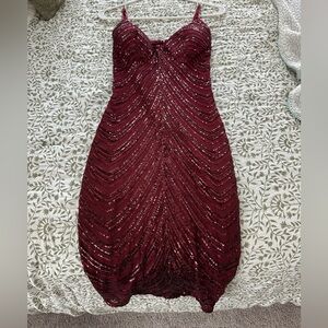 Small, Windsor Midi Red Dress